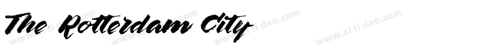 The Rotterdam City字体转换